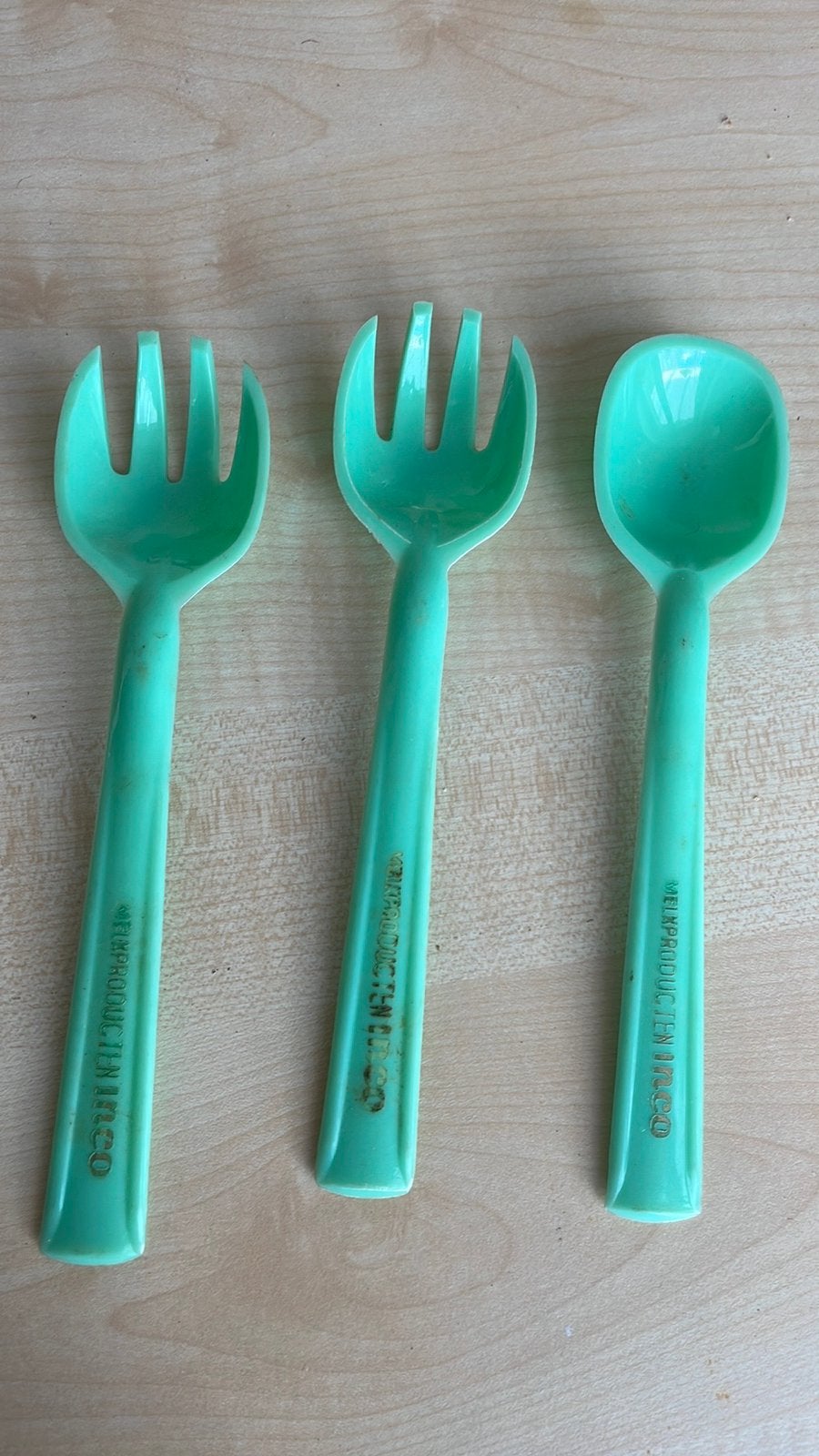 Cuillères à fourchette vintage, Maison & Meubles, Cuisine | Couverts, Utilisé, Couverts individuels, Autres matériaux, Enlèvement