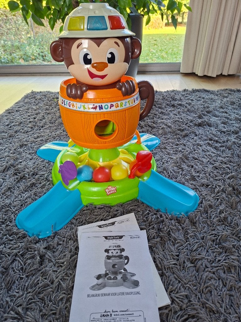 Hide'n Spin Monkey - Bright Starts, Kinderen en Baby's, Ophalen, Gebruikt, Met licht