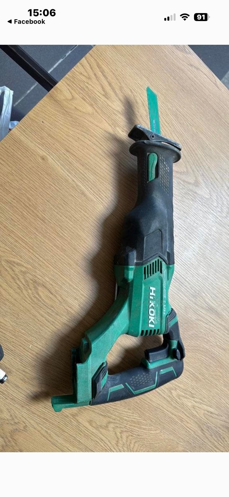 hikoki replicazaag cr18dbl met met accu zonder lader, Ophalen, Zo goed als nieuw