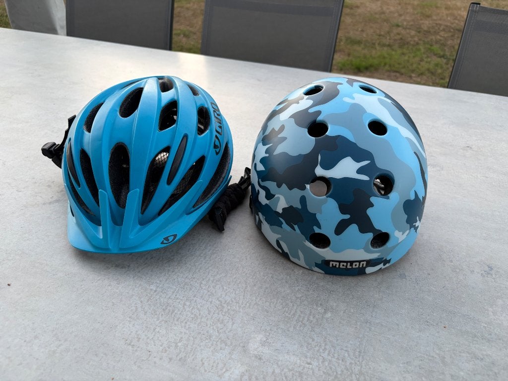 Fietshelm Melon M - L 52 — 58 cm navy blauw + Giro blauw, Melon, M, Jongen of Meisje, Ophalen of Verzenden