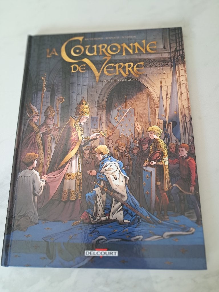 La couronne de verre T1   EO TBE  + dédicace, Eén stripboek, Ophalen, Zo goed als nieuw
