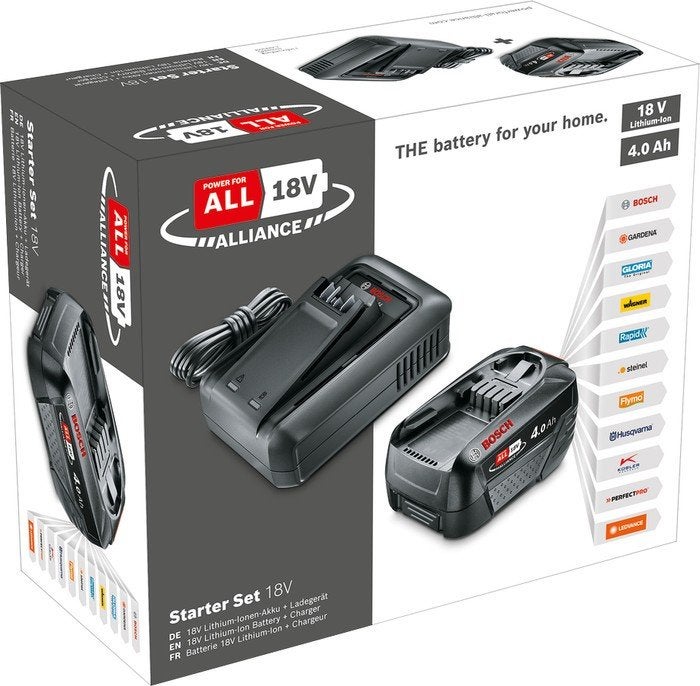 Bosch power 4 all accupakket (18v 4.0ah accu+ snellader), Ophalen, Nieuw