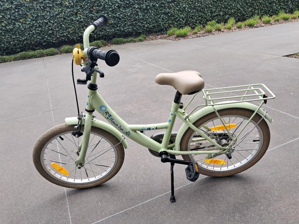 Kinderfiets groen, Ophalen, Gebruikt, Handrem