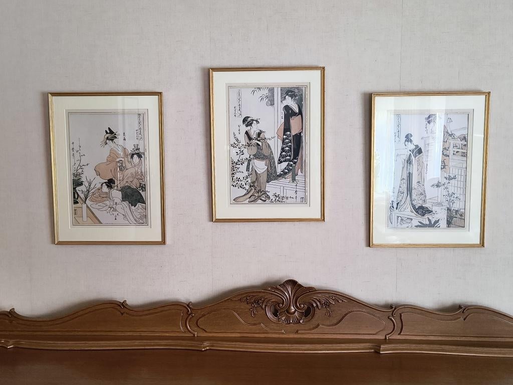 3 Chinese afdrukken, Antiek en Kunst, Kunst | Etsen en Gravures, 42 cm, 57 cm, 2000 tot heden, Ophalen