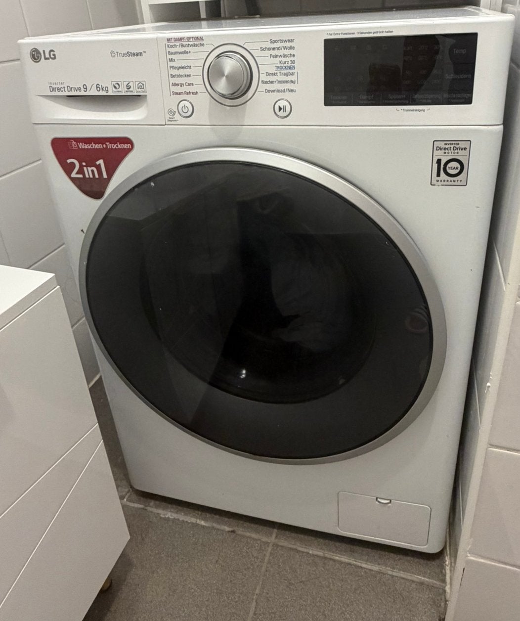 Ensemble laveuse-sécheuse LG 9 kg/11 kg, Enlèvement, Comme neuf