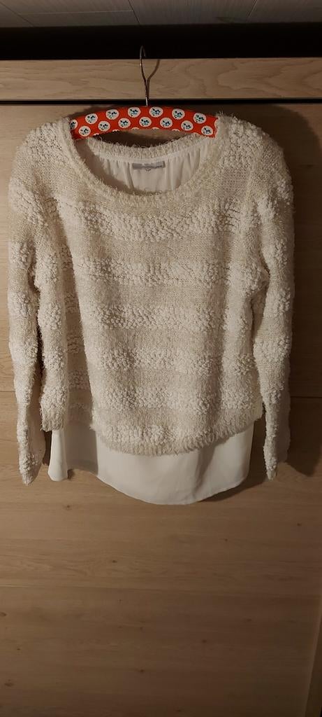 Gebreide trui met voering in heel goede staat. Koopje., Kleding | Dames, JBC, Ophalen of Verzenden, Zo goed als nieuw, Wit