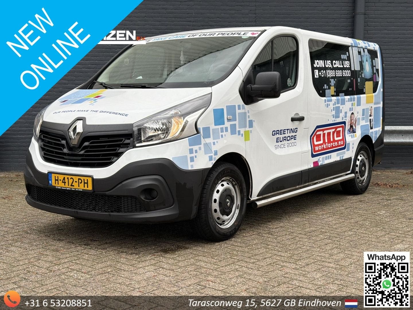 Renault Trafic Passenger 1.6 dCi Authentique Energy | € 6.95, Monovolume, Wit, Verwarmde buitenspiegels, Bedrijf