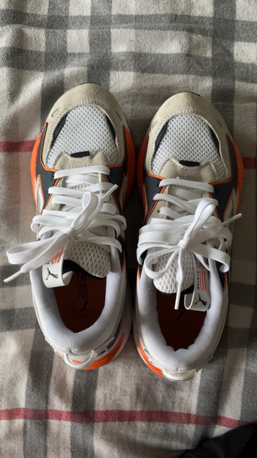 Puma RS running system nieuw maat 40 oranje wit, Nieuw, Ophalen of Verzenden, Wit, Sportschoenen