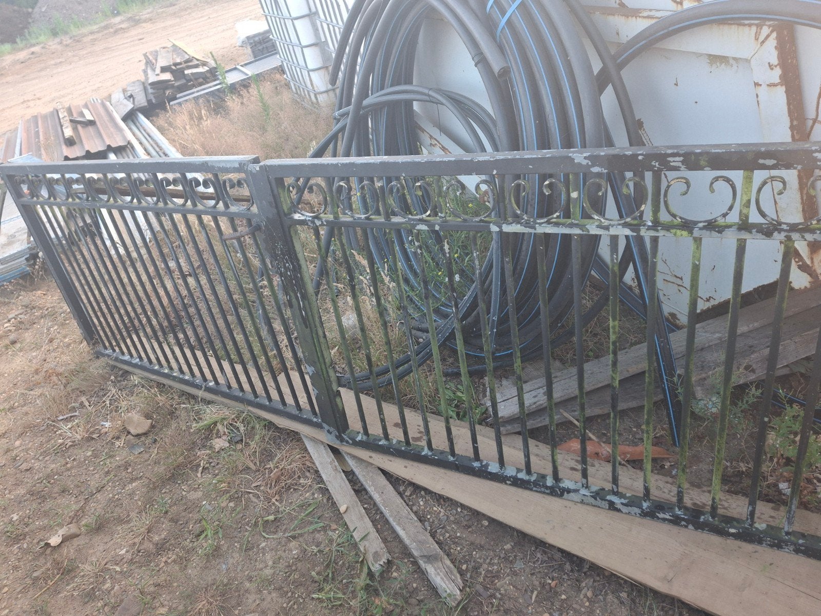 Poort prima staat geen roest 365cm110h, Enlèvement
