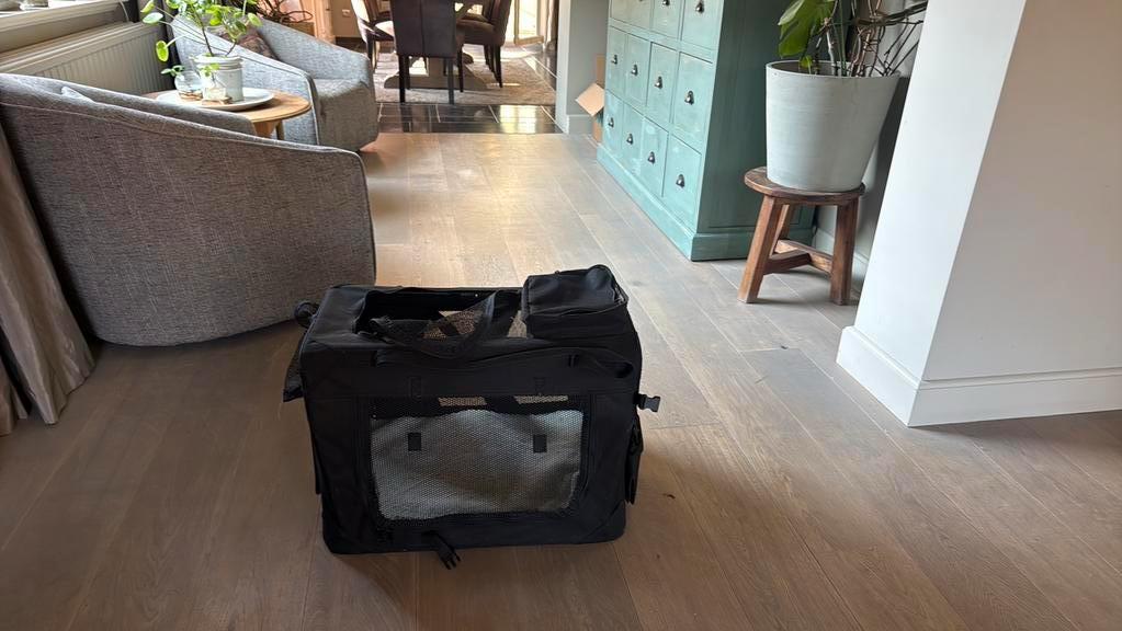 Stoffen reis bench voor honden of katten, Dieren en Toebehoren, Hondenbenches, Ophalen, Zo goed als nieuw