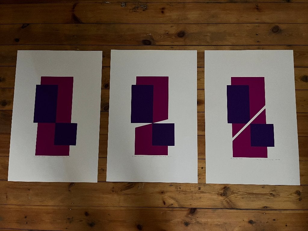 VERMEULEN Kerstdrieluik geometrische abstractie, Ophalen