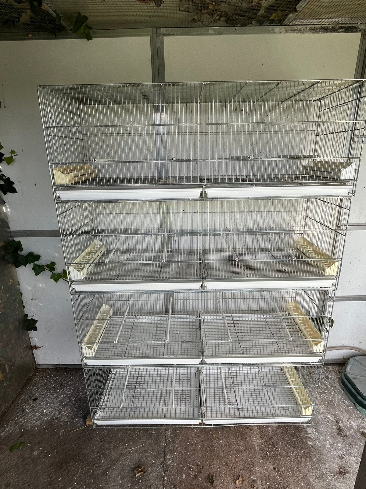 4 metalen draadkooien, Animaux & Accessoires, Enlèvement, Utilisé, Aluminium, Cage d'élevage