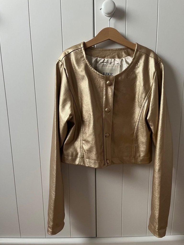LIKE FLO gouden vest / jasje maat 158 - 164 (nieuw), Kinderen en Baby's, Like Flo, Meisje, Nieuw, Ophalen of Verzenden