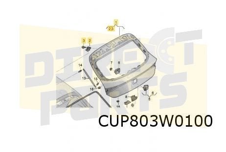 Cupra Leon (2/21-) Achterklep Origineel! 5FA827023, Neuf, Arrière, -, -