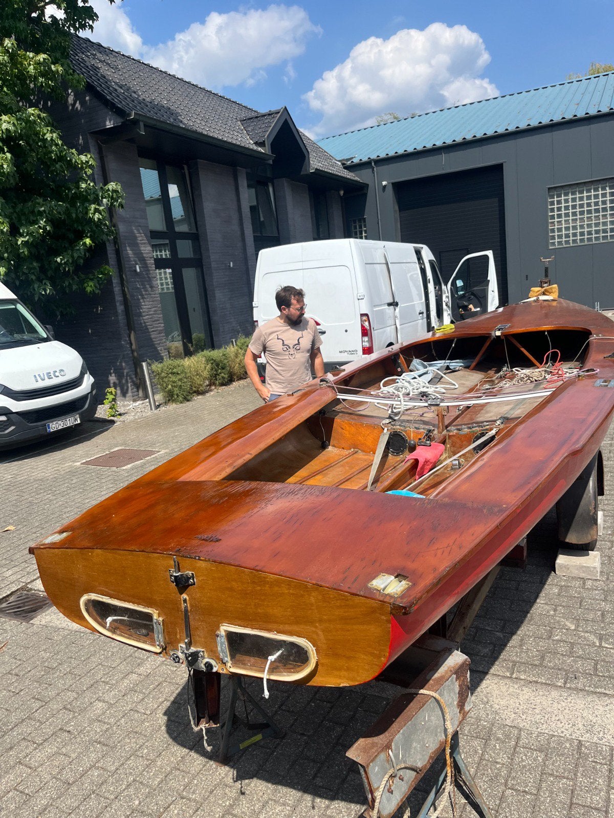 Zeilboot Flying Dutchman, Ophalen, Gebruikt