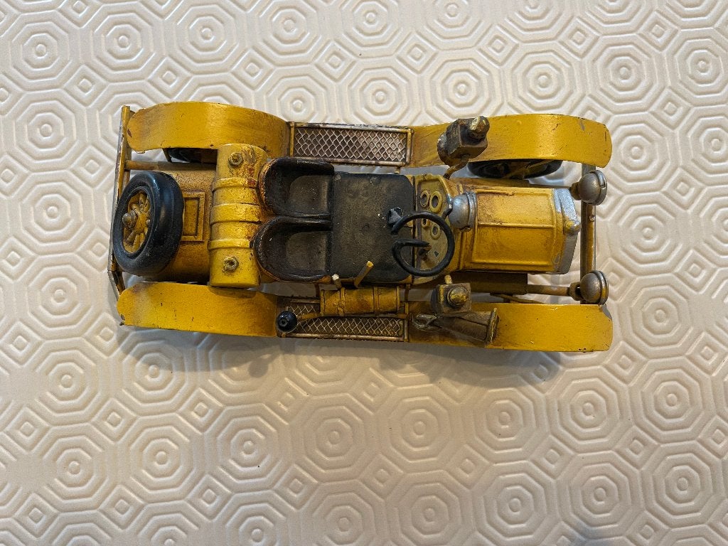 Vintage open metalen auto oldtimer, Antiek en Kunst, Ophalen