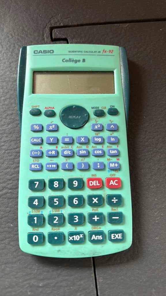 Casio rekenmachine fx92, Ophalen, Gebruikt