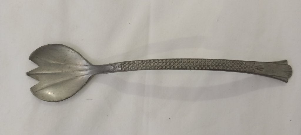 Art Deco vintage tinnen saladevork, Antiek en Kunst, Antiek | Tin, Ophalen of Verzenden