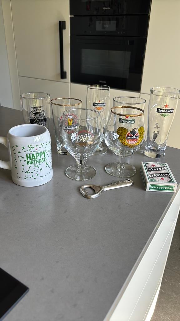 Heineken lot, Verzamelen, Biermerken, Ophalen of Verzenden, Zo goed als nieuw, Heineken