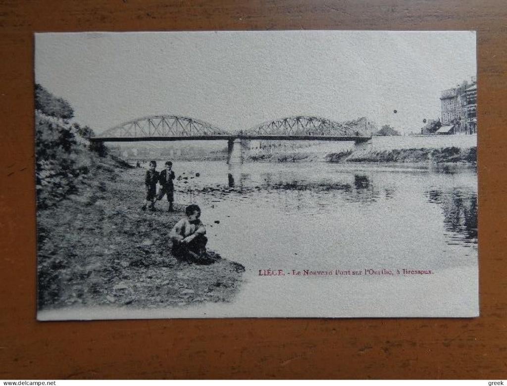 Pk Liège: le nouveau pont sur l'ourthe à Bressoux, Envoi, Non affranchie, Liège