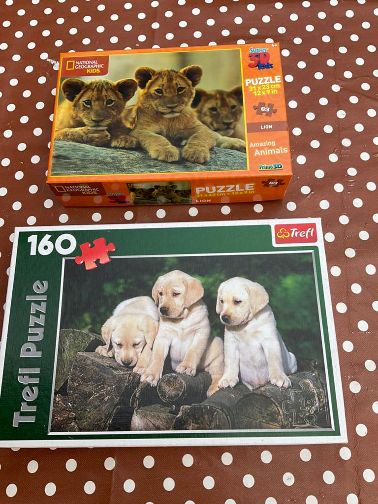 3d puzzel en 160 stukjes puzzel, Ophalen, Zo goed als nieuw