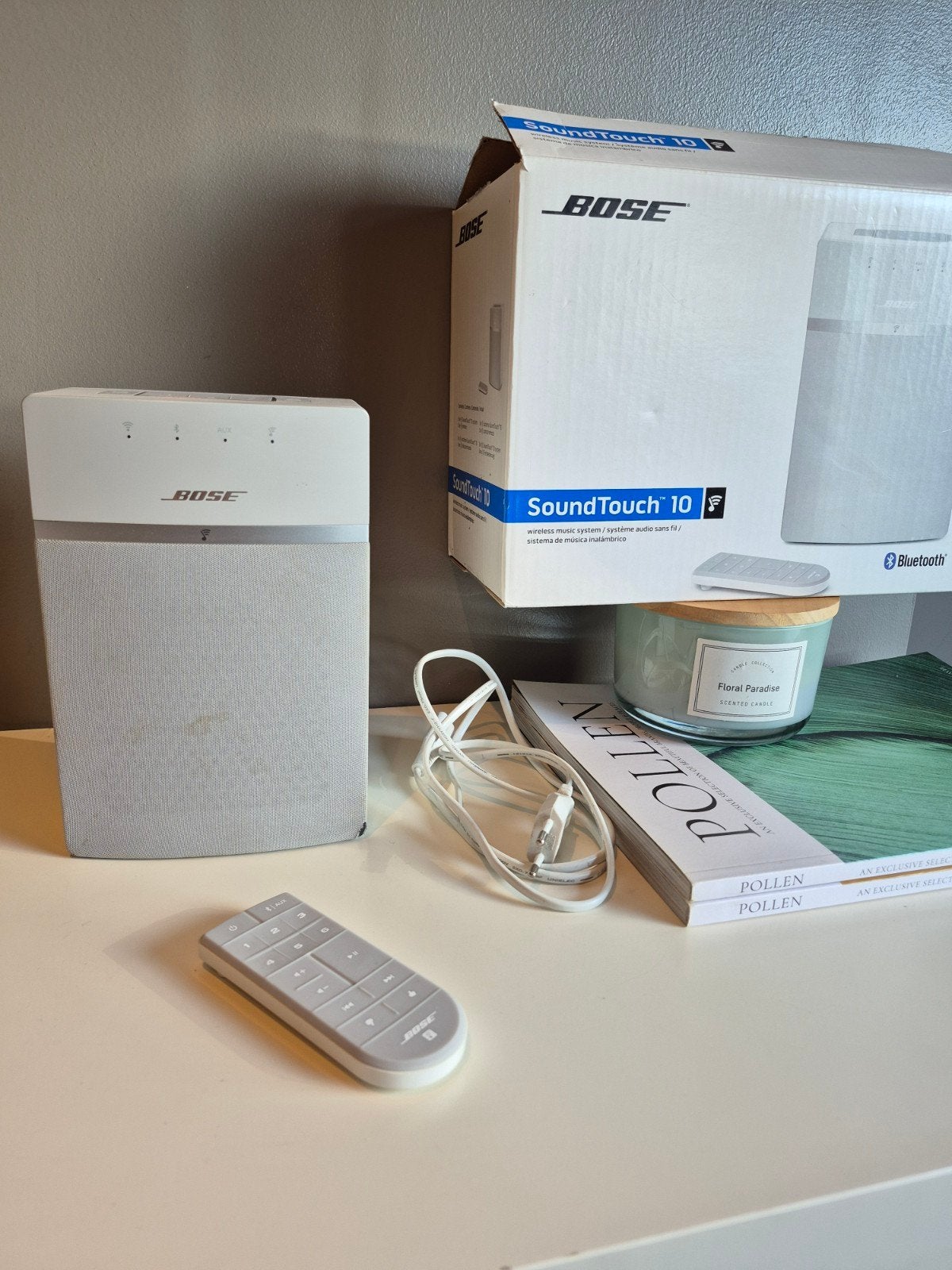 Bose SoundTouch 10 witte luidspreker - compleet pakket, Audio, Tv en Foto, Afstandsbediening, Ophalen of Verzenden, Bose