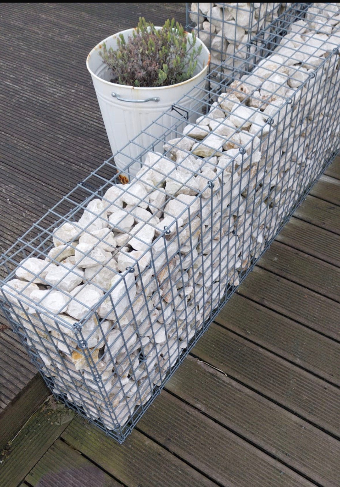 Steenkorven- schanskorven met stenen Yellow sun 60-120mm, Tuin en Terras, Ophalen, Gebruikt