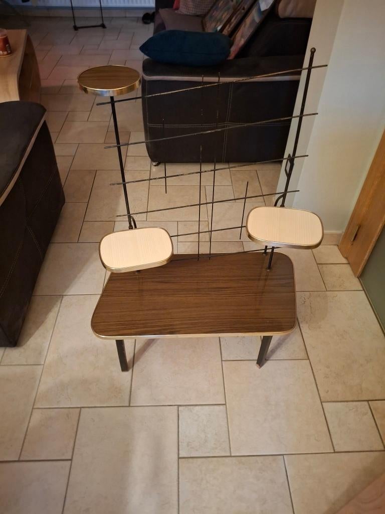 Vintage plantenstandaard, Maison & Meubles, Tables | Tables d'appoint, Utilisé, Enlèvement