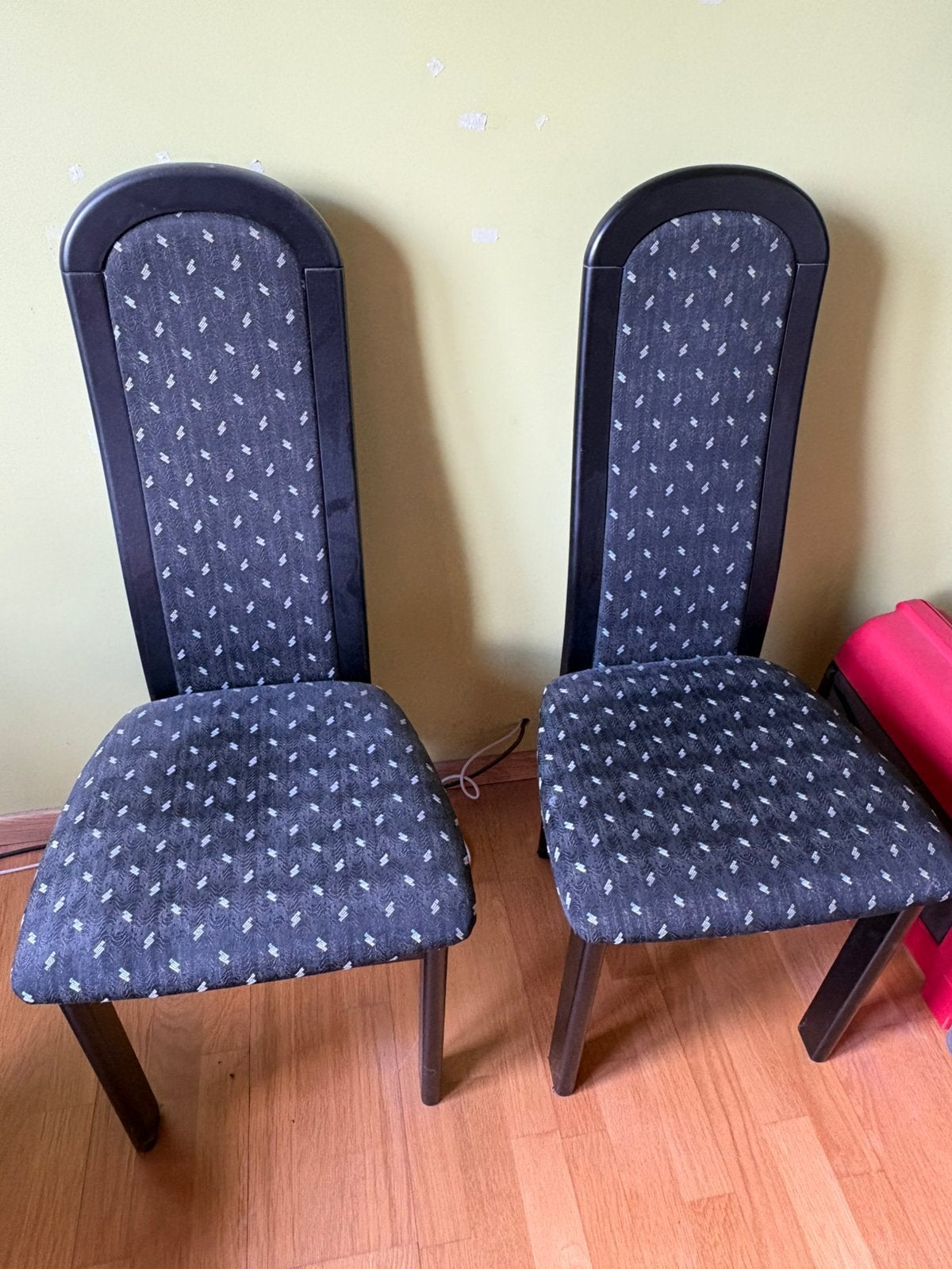 8 comfortabele stoelen, Ophalen, Gebruikt, Blauw, Vijf, Zes of meer stoelen