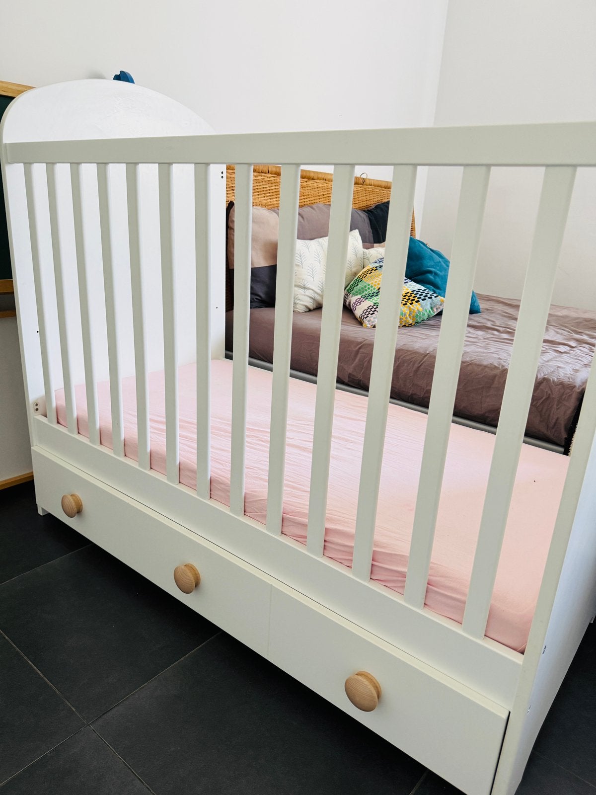 Lit bébé 60 x 120 cm – Excellent état, Ophalen, Zo goed als nieuw, Matras