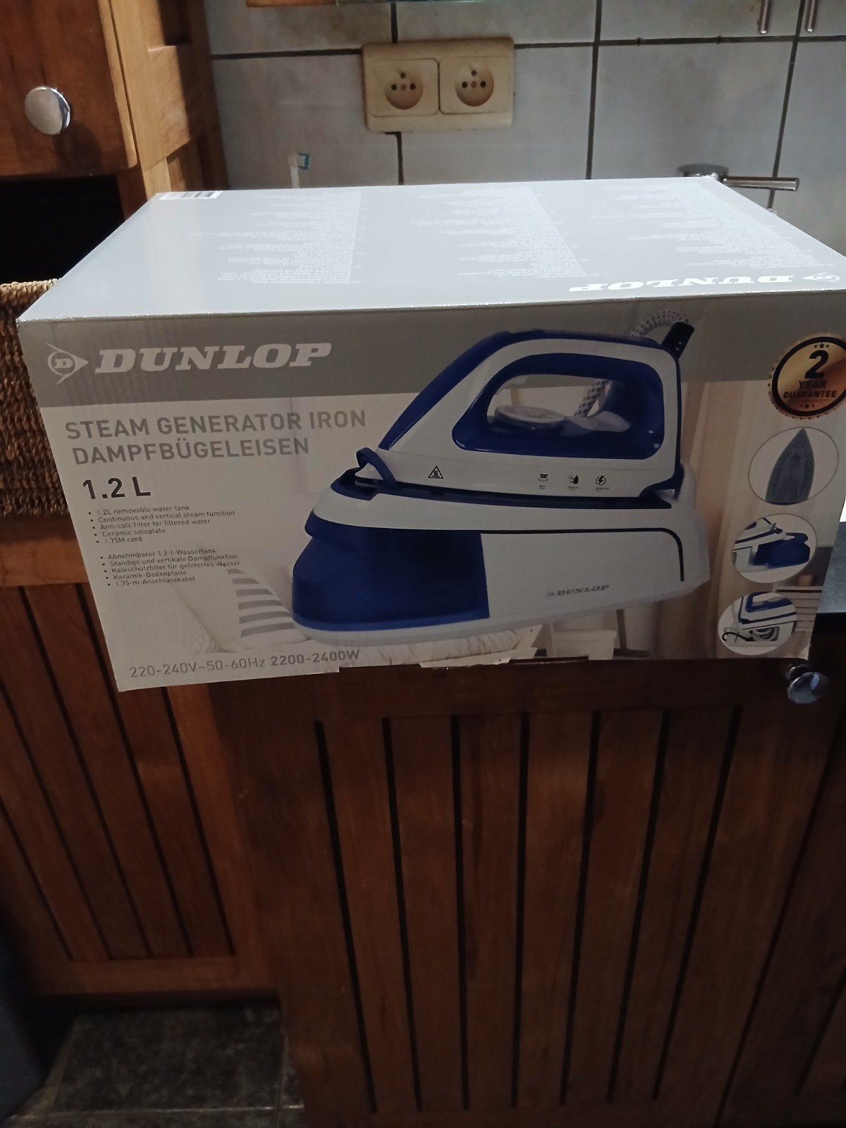 Stoomstrijk ijzer Dunlop 30€, Elektronische apparatuur, Strijkijzers en Strijkplanken, Ophalen, Nieuw