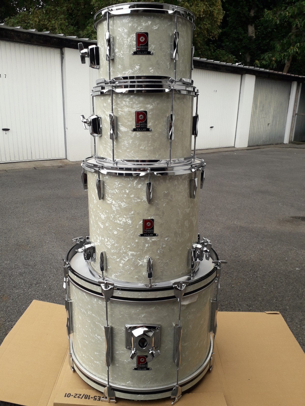 prachtig vintage Drumkit jaren 80, Muziek en Instrumenten, Drumstellen en Slagwerk, Ophalen, Pearl