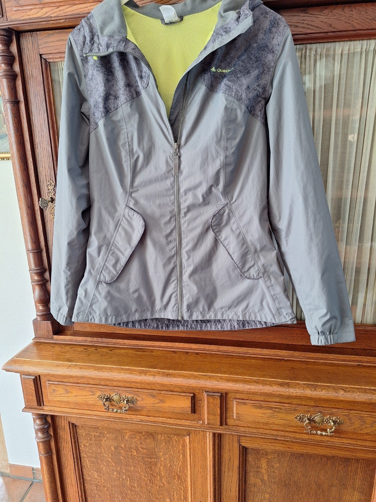 Queshua parka medium., Kleding | Dames, Jassen | Zomer, Ophalen, Grijs