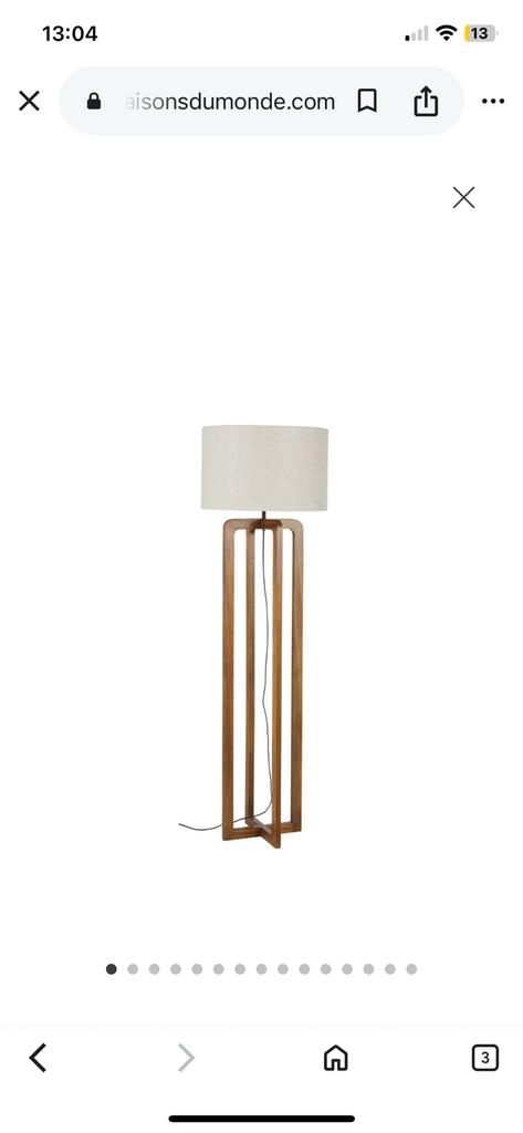Staanlamp van Maison du monde, Ophalen, Zo goed als nieuw