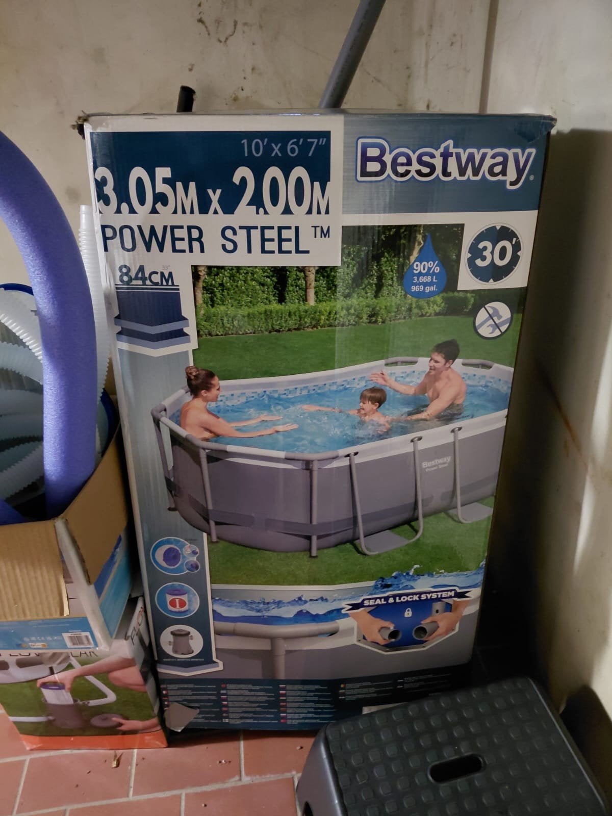 zwenbad voor in de zomer., Jardin & Terrasse, 200 à 400 cm, Piscine gonflable, Comme neuf, Enlèvement