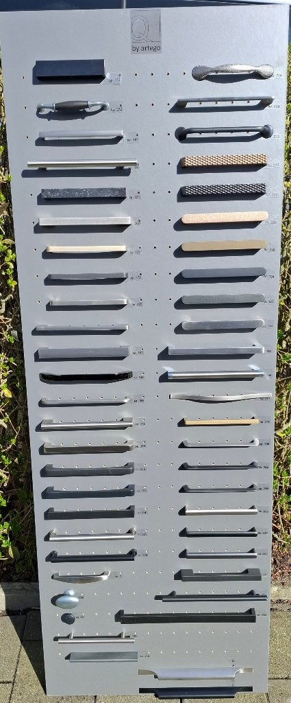 handgrepen (keuken)kast Artego - toonzaalbord catalogus 24, Huis en Inrichting, Ophalen, Nieuw, 150 tot 200 cm, Zie uitleg in de bijlage