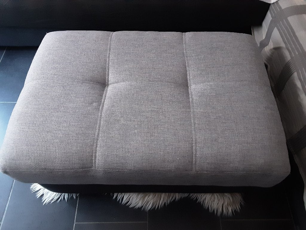 Salon l vorm/poef, Ophalen, Zo goed als nieuw, Stof, 200 tot 250 cm