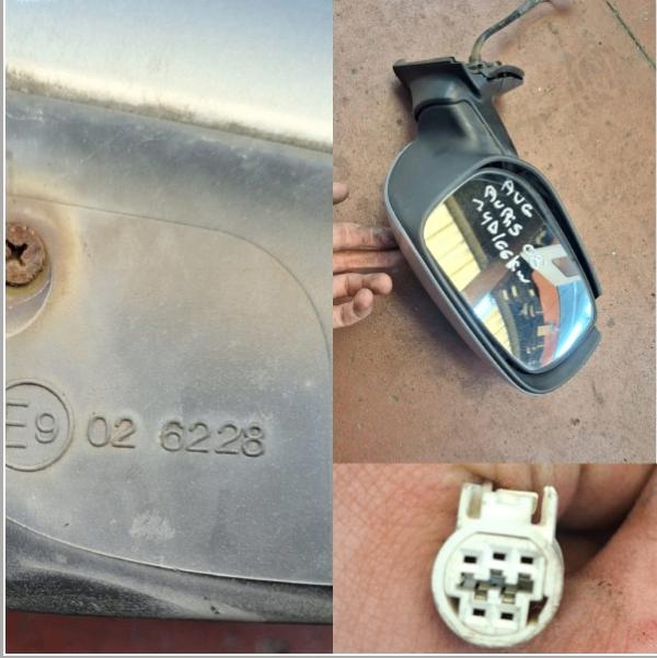 RETROVISEUR AVANT GAUCHE  AURIS 1.4D/66KW/08' GRIS, Enlèvement ou Envoi, Utilisé, Toyota