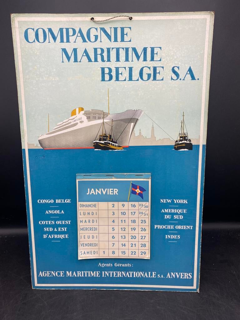 Originele affiche kalender CMB 1955, Ophalen of Verzenden, Zo goed als nieuw