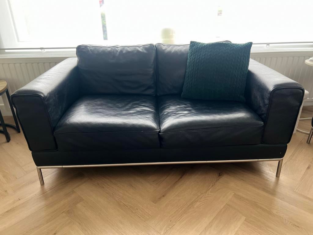 GRATIS Leren zetel, Ophalen, Gebruikt, 150 tot 200 cm, Tweepersoons