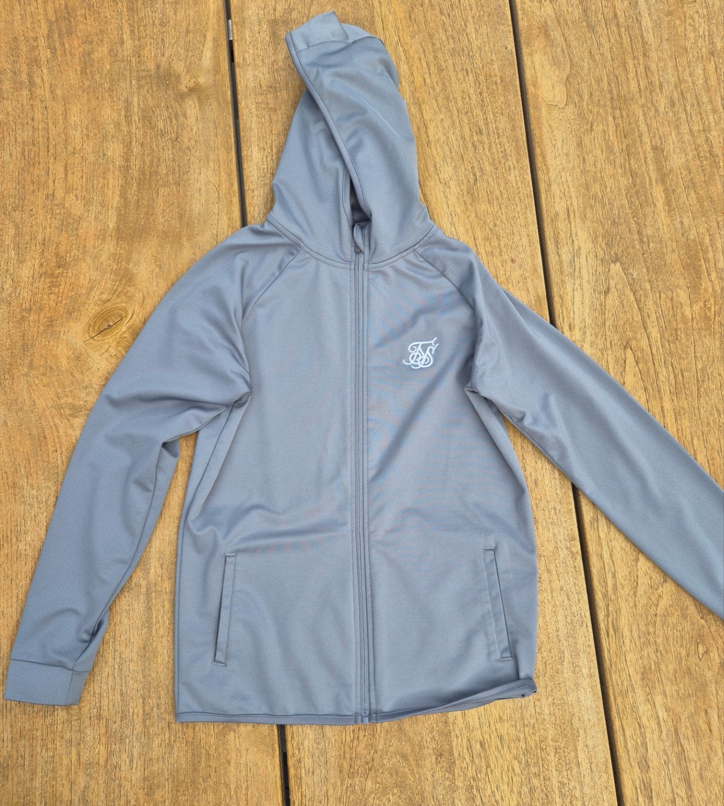 Sweat à capuche en soie (11/12 mm), Vêtements | Hommes, Vestes | Été, Enlèvement ou Envoi, Comme neuf, Gris