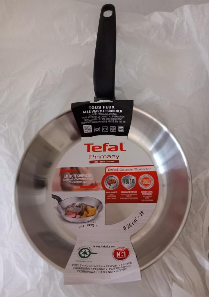 Tefal inox pan, Ophalen of Verzenden, Inox