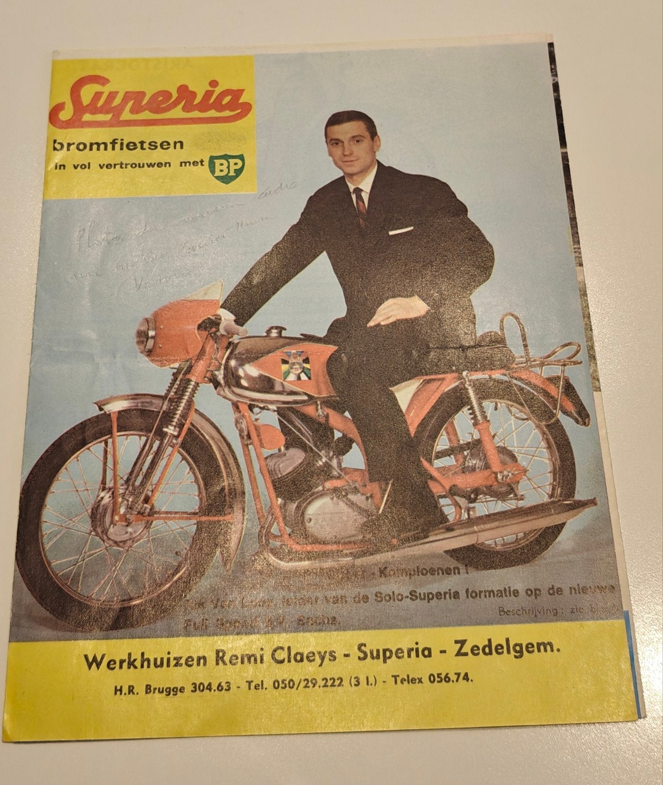 Superia folder bromfietsen 1964 met Rik Van Looy, Vélos & Vélomoteurs, Envoi