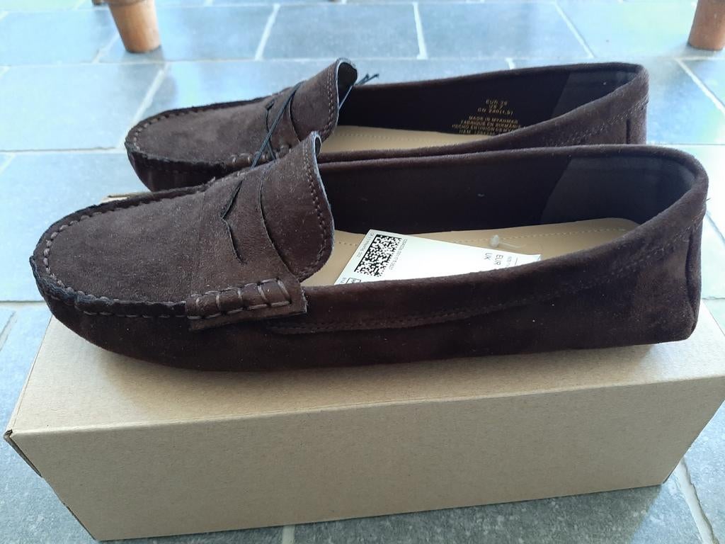 Donkerbruine mocassins instappers H&M maat 38 - NIEUW, H&M, Bruin, Instappers, Nieuw