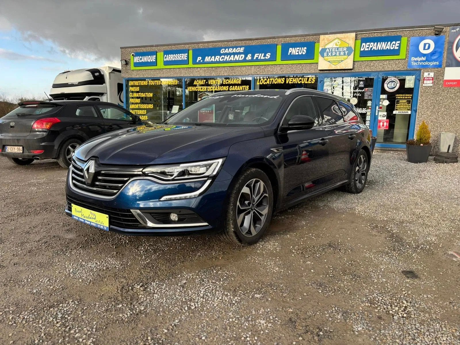 Renault Talisman (bj 2020, automaat), Auto's, Automaat, Blauw, Leder, 5 deurs