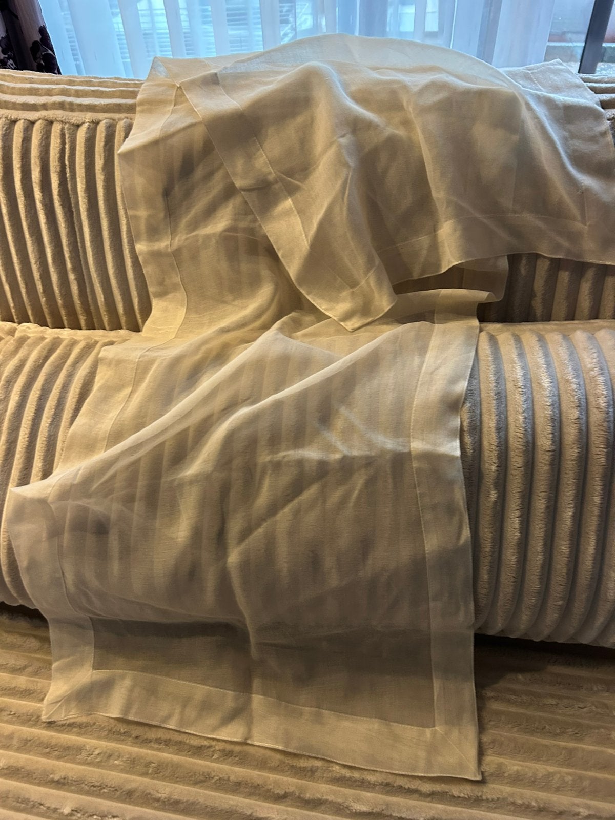 Nappe pour mettre en longueur sur table de living, Enlèvement ou Envoi, Comme neuf