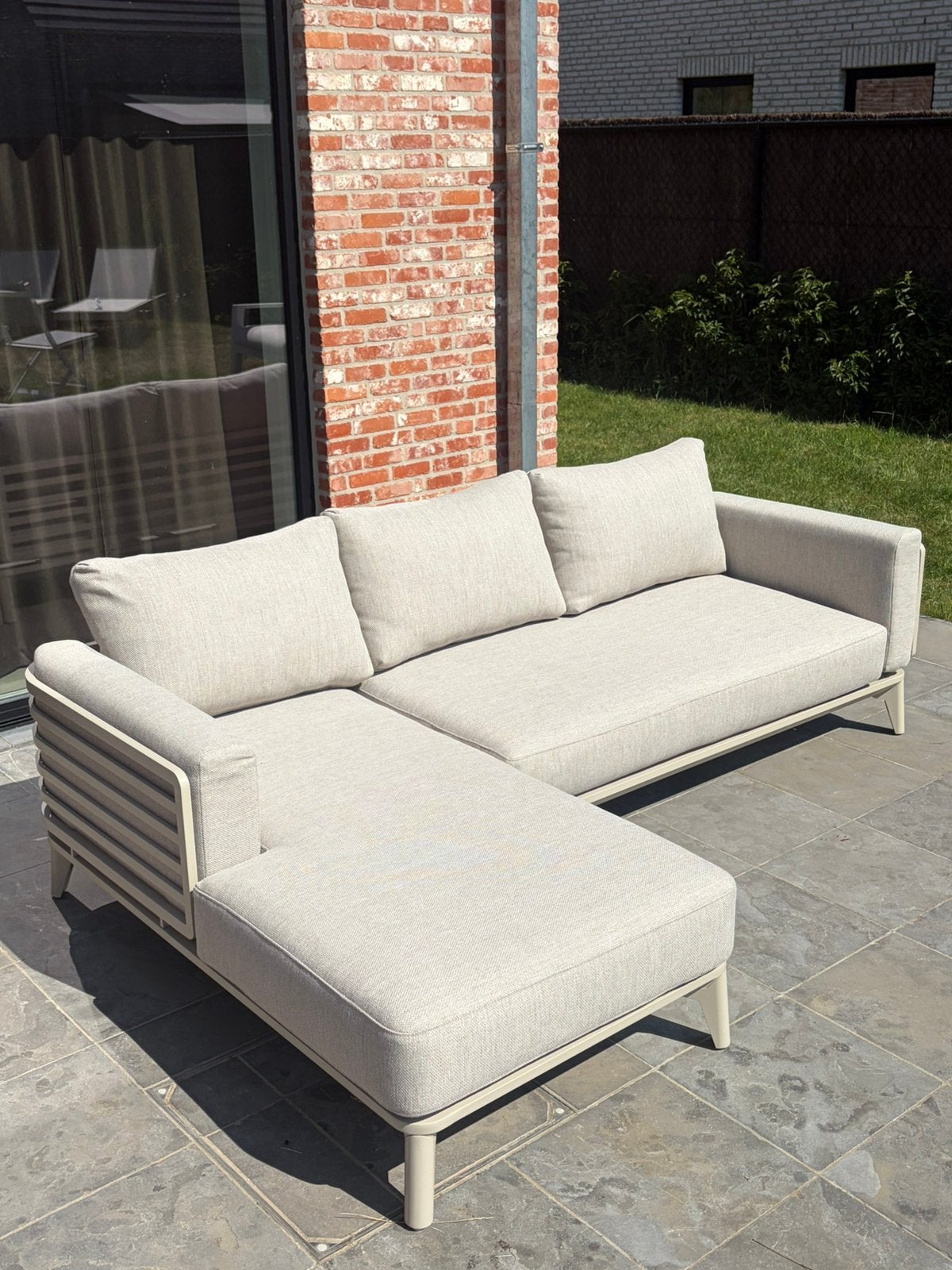 Exterioo lounge Mosa beige, Tuin en Terras, Ophalen, Nieuw, Aluminium, Tuinset
