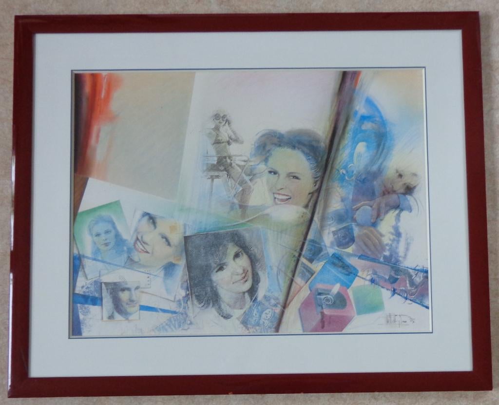 ROGER VAN BELLEGHEM / VROUWEN / ORIGINEEL WERK / 78x96cm, Enlèvement
