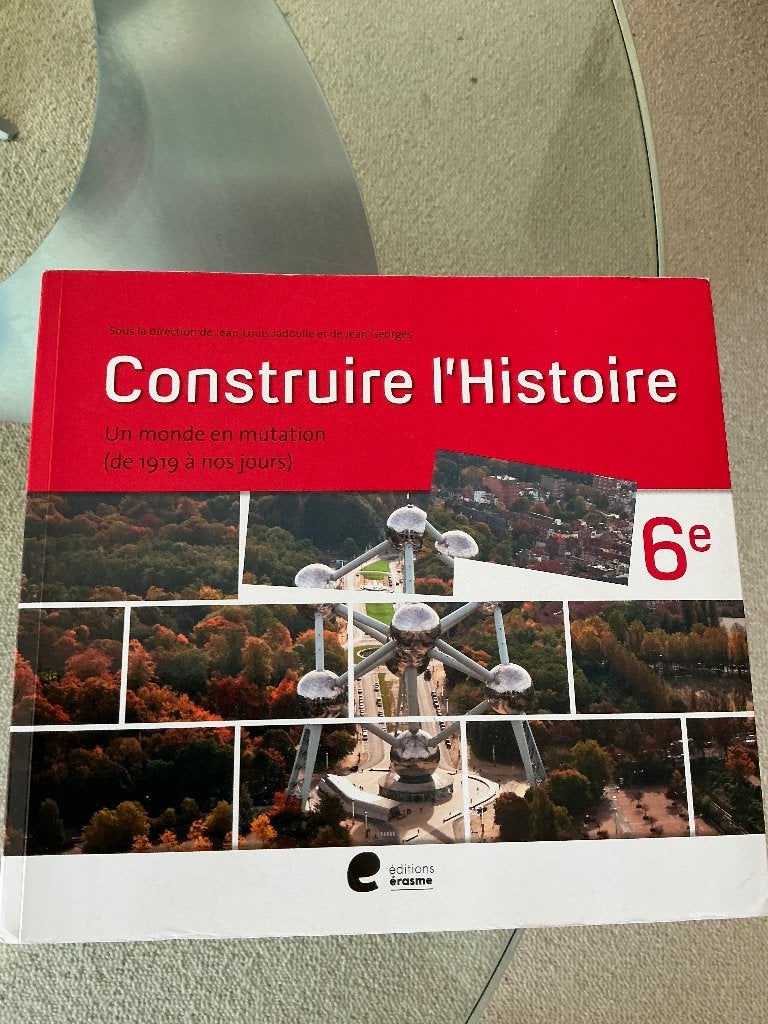Construire l’Histoire 6è - Éditions Erasme - neuf, Histoire, Editions erasme, Comme neuf, Enlèvement