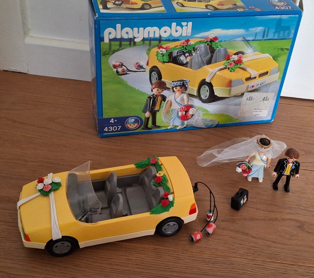 playmobil city life la voiture des mariés 4307, Utilisé, Véhicule, City life, Kit complet